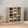 vidaXL Shoe Cabinet Sonoma Oak 77.5 x 30 x 83.5 cm Engineered Wood