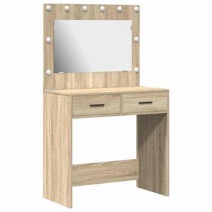 vidaXL Dressing Table Sonoma Oak 78.5 x 41 x 135 cm Engineered Wood