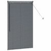 vidaXL Venetian Blinds Manual Dark Grey 130 x 75 cm Aluminium