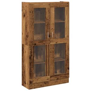 vidaXL Highboard Old Wood 82,5x30,5x150 cm Engineered Wood