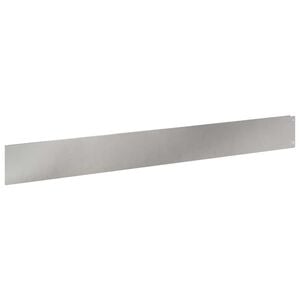 vidaXL Lawn Edging 10 pcs 100 x 12 cm Steel Silver