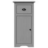 vidaXL 3 Piece Bathroom Furniture Set BODO Grey Solid Wood Pine