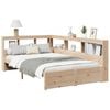vidaXL Bookcase Bed without Mattress 120x190 cm Small Double Solid Wood Pine