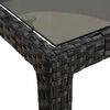 vidaXL Garden Dining Table Black 190 x 90 x 75 cm Poly Rattan