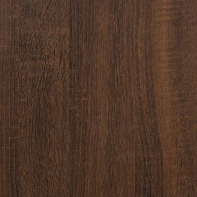 vidaXL Side Table Brown Oak 50x46x50 cm Engineered Wood
