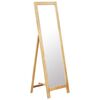 vidaXL Freestanding Mirror 48x46.5x150 cm Solid Oak Wood