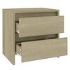 vidaXL Bedside Cabinets 2 pcs Sonoma Oak 45x34.5x44.5 cm Engineered Wood