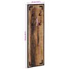 vidaXL Coat Rack 35x8x110 cm Solid Rough Wood Mango