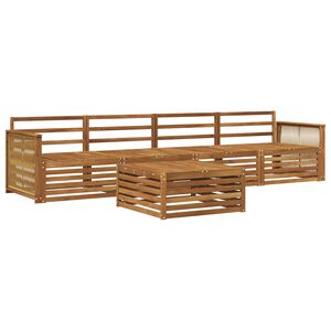 vidaXL Outdoor Sofa Set 5 pcs Natural Solid Acacia Wood