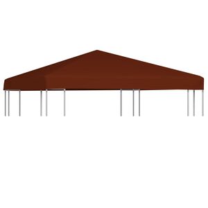 vidaXL Gazebo Top Cover 310 g/m&sup2; 3x3 m Terracota