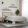 vidaXL Bed Frame without Mattress Sonoma Oak 100x200 cm