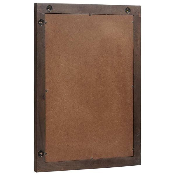 vidaXL Bathroom Mirror Wall-mounted with Mirror Brown 70 x 50 x 2.5 cm