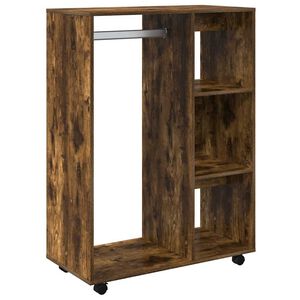vidaXL Wardrobe Smoked Oak 80x40x110 cm Engineered Wood
