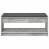 vidaXL Hall Bench with Cushion Concrete Grey 103 x 38 x 45 cm