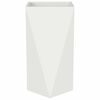 vidaXL Planter White 40 x 40 x 75 cm Steel