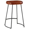 vidaXL Bar Stools 2 pcs Dark Brown 41x29x62 cm