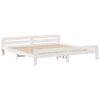 vidaXL Bed frame without Mattress White 200x200 cm Solid Wood Pine