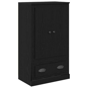 vidaXL Highboard Black Oak 60 x 35.5 x 103.5 cm Engineered Wood