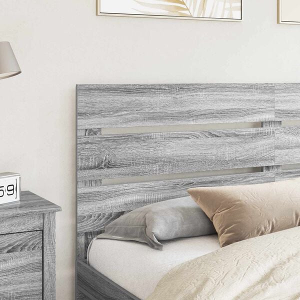 vidaXL Headboard Grey Sonoma 200 cm Engineered Wood