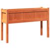 vidaXL Garden Planter with Legs Wax Brown 110x31x70 cm Solid Wood Pine