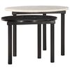 vidaXL Coffee Tables 2 pcs Black and White
