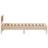 vidaXL Bed Frame without Mattress 75x190 cm Small Single Solid Wood Pine