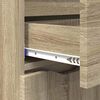 vidaXL Sideboard Sonoma Oak 100 x 30 x 65.6 Engineered Wood