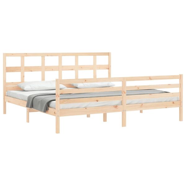 vidaXL Bed Frame without Mattress 200x200 cm Solid Wood