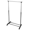 Storage Solutions Clothing Rack Single Hanger with Wheels Adjustable 80x42x(90-165) cm
