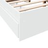 vidaXL Bed Frame with Drawers without Mattress White 140x200 cm