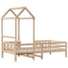 vidaXL Bed Frame with Roof without Mattress 90x200 cm
