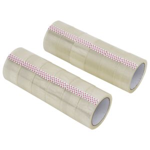 vidaXL Packaging Tape 12 pcs Transparent 48 mm x 66 m