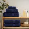 vidaXL 8 Piece Premium Towel Set SOLUND Navy Blue 600 gsm