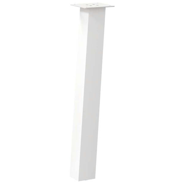 vidaXL Console Table Legs 4 pcs White 72 cm Steel