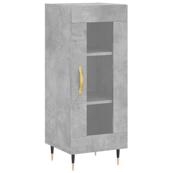 vidaXL Sideboard Concrete Grey 34.5x34x90 cm Engineered Wood