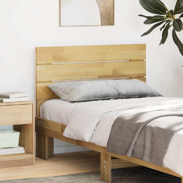 vidaXL Headboard 100 cm Solid Wood Oak