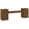 vidaXL Planter Bench Honey Brown 180x36x63 cm Solid Wood Pine