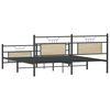 vidaXL Metal Bed Frame without Mattress Sonoma Oak 160x200 cm