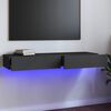 vidaXL TV Cabinet with LED Lights Grey 120x35x15.5 cm