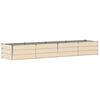 vidaXL Planter Ivory 320 x 80 x 45 cm Steel