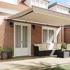 vidaXL Retractable Awning Beige 500 x 300 cm Polyester and Steel