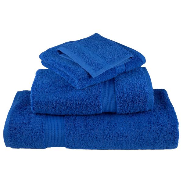vidaXL Premium Bath Towels SOLUND 4pcs Blue 100x150cm 600gsm