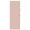 vidaXL File Cabinet 2 pcs Pink 44 x 50 x 139 cm Cold-Rolled Steel