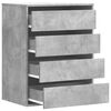 vidaXL Corner Chest of Drawers Concrete Grey 60x41x76 cm Engineered Wood