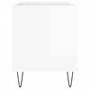 vidaXL Record Cabinet High Gloss White 85x38x48 cm Engineered Wood