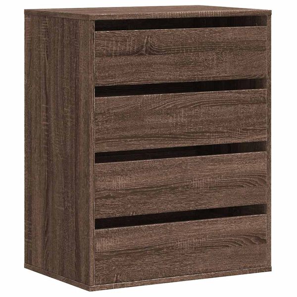 vidaXL Corner Chest of Drawers Brown Oak 60x41x76 cm Engineered Wood