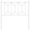 vidaXL Metal Headboard White 75 cm
