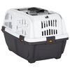 vidaXL Pet Carrier with Metal Door 55x36x35 cm Polypropylene