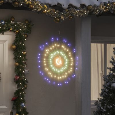 vidaXL Christmas Starburst Lights 140 LEDs 8 pcs Multicolour 17 cm