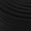 vidaXL Work Rope Black 14 mm 250 m Polyester